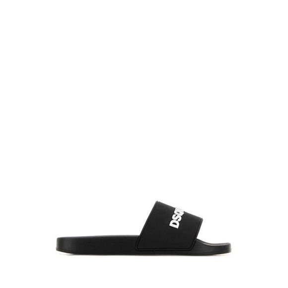 Dsquared Men Black Rubber Slippers